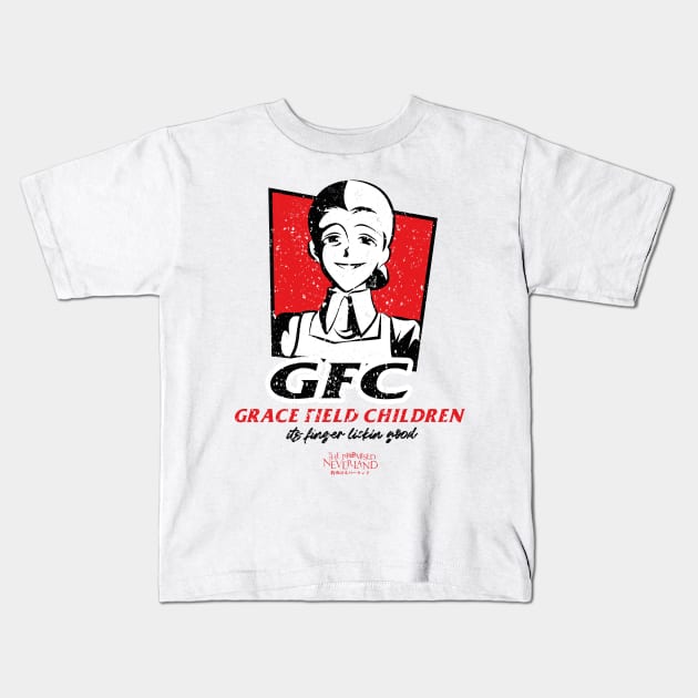 THE PROMISED NEVERLAND: GRACE FIELD CHILDREN (GRUNGE STYLE) Kids T-Shirt by FunGangStore